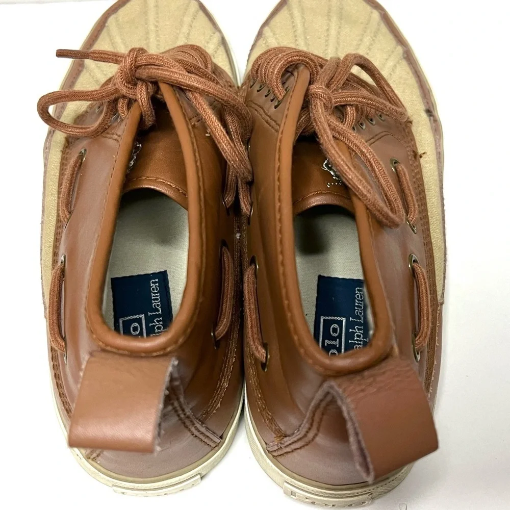 Polo Ralph Lauren Parkstone Lace Up Boat Shoes Sneakers Sz 10